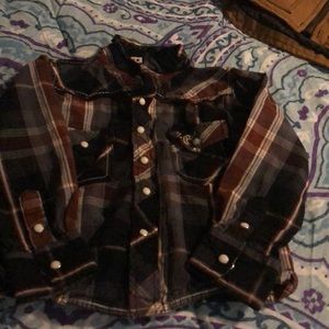 Cowboy Hardware pearl snap shirt 2T